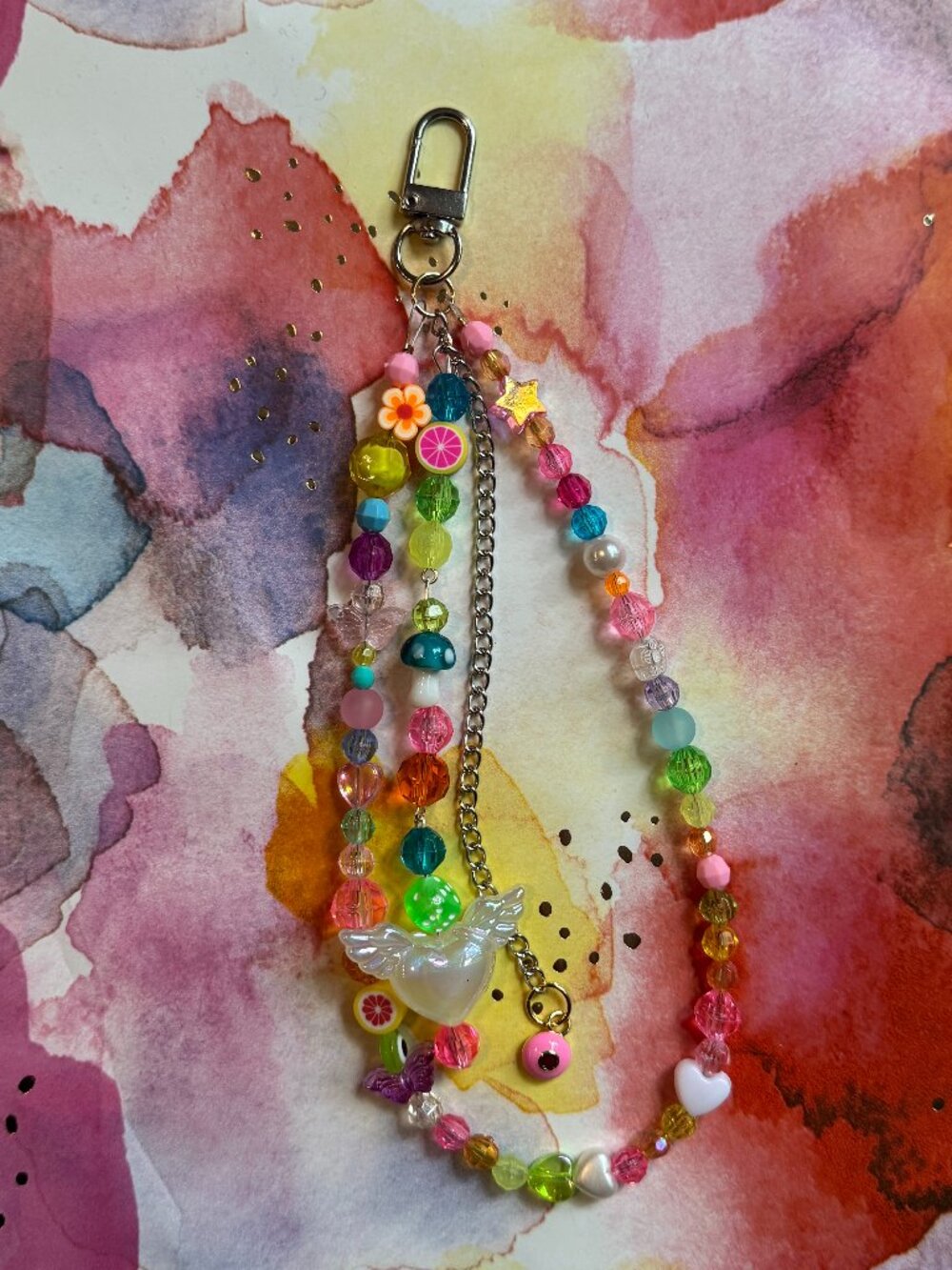 THE PISCES PINK MAGIC EYE BAG CHARM